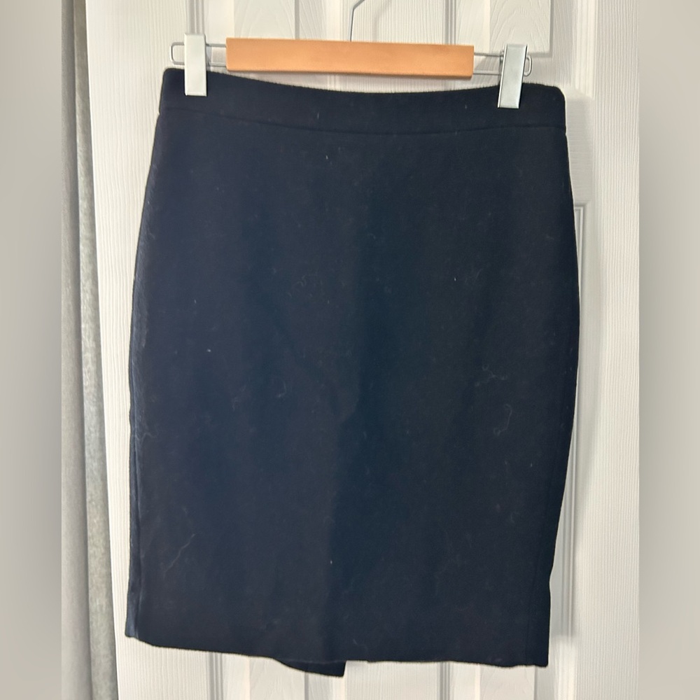 J. Crew Black Pencil Skirt